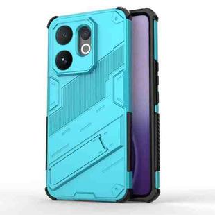 For vivo V60 5G Global Punk Armor 2 in 1 PC + TPU Phone Case with Holder(Blue)