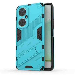 For Huawei nova 11i 4G Punk Armor 2 in 1 PC + TPU Phone Case with Holder(Blue)
