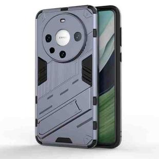 For Huawei Mate 60 Pro Punk Armor 2 in 1 PC + TPU Phone Case with Holder(Grey)