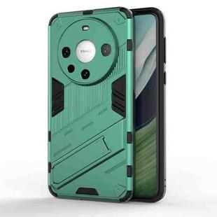 For Huawei Mate 60 Pro Punk Armor 2 in 1 PC + TPU Phone Case with Holder(Green)