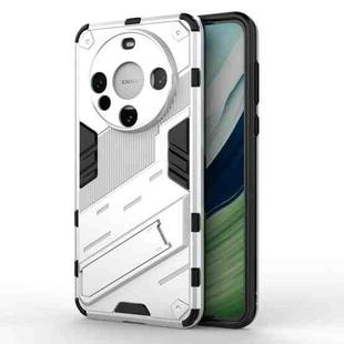 For Huawei Mate 60 Punk Armor 2 in 1 PC + TPU Phone Case with Holder(White)