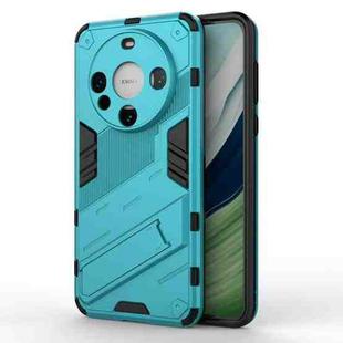 For Huawei Mate 60 Punk Armor 2 in 1 PC + TPU Phone Case with Holder(Blue)