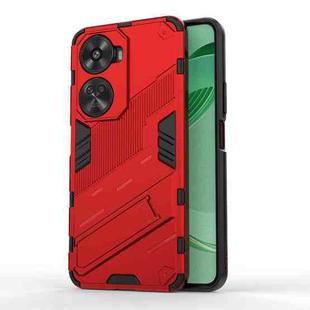 For Huawei nova 11 SE Punk Armor 2 in 1 PC + TPU Phone Case with Holder(Red)