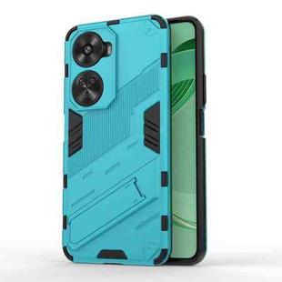 For Huawei nova 11 SE Punk Armor 2 in 1 PC + TPU Phone Case with Holder(Blue)