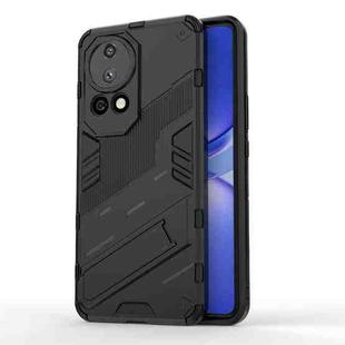 For Huawei nova 12 Pro Punk Armor 2 in 1 PC + TPU Phone Case with Holder(Black)