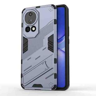 For Huawei nova 12 Pro Punk Armor 2 in 1 PC + TPU Phone Case with Holder(Grey)