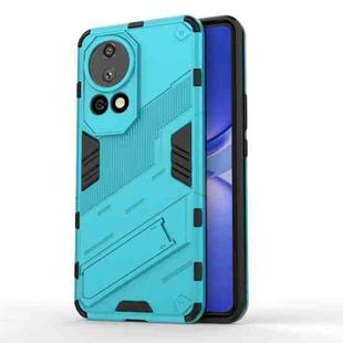 For Huawei nova 12 Pro Punk Armor 2 in 1 PC + TPU Phone Case with Holder(Blue)