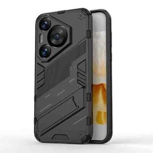 For Huawei Pura 70 Pro / 70 Pro+ Punk Armor 2 in 1 PC + TPU Phone Case with Holder(Black)