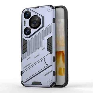 For Huawei Pura 70 Pro / 70 Pro+ Punk Armor 2 in 1 PC + TPU Phone Case with Holder(Grey)