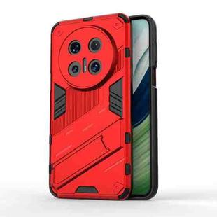 For Huawei Mate 70 Pro 5G Punk Armor 2 in 1 PC + TPU Phone Case with Holder(Red)