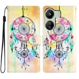 For Xiaomi Redmi 13C Colored Drawing Leather Phone Case(Dream Catcher)