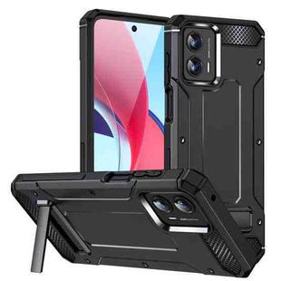 For Motorola Moto G 5G 2023 Matte Holder Phone Case(Black)