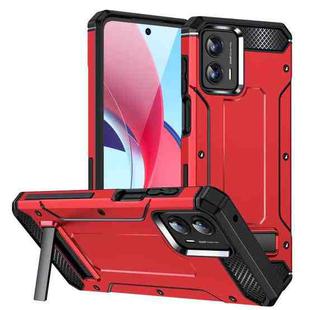 For Motorola Moto G 5G 2023 Matte Holder Phone Case(Red)