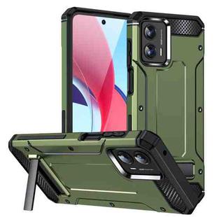 For Motorola Moto G 5G 2023 Matte Holder Phone Case(Army Green)