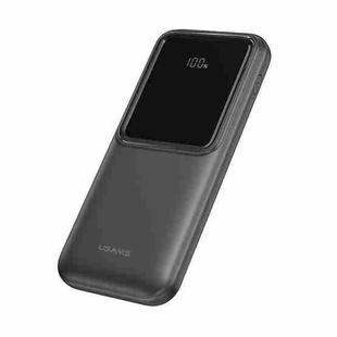 USAMS US-CD194 10000mAh 10W Portable Digital Display Power Bank with Cable(Black)