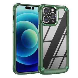 For iPhone 15 Pro TPU + PC Lens Protection Phone Case(Green)