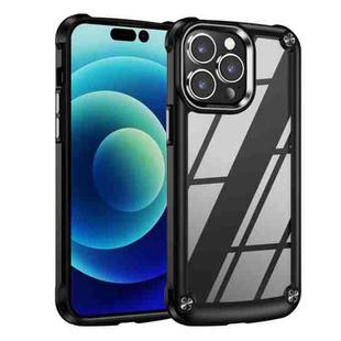 For iPhone 15 Pro Max TPU + PC Lens Protection Phone Case(Black)