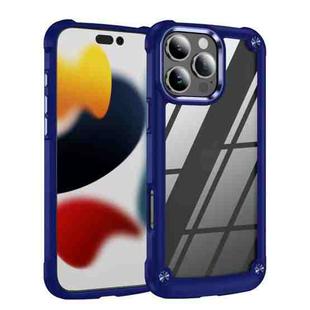 For iPhone 16 Pro TPU + PC Lens Protection Phone Case(Blue)