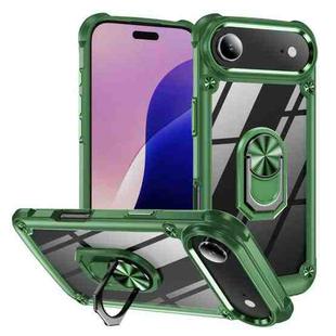 For iPhone 17 Air TPU + PC Lens Protection Phone Case with Ring Holder(Green)