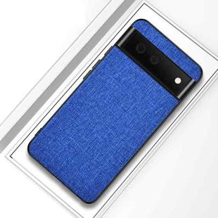 For Google Pixel 8 Pro Shockproof Cloth Texture PC+ TPU Phone Case(Blue)