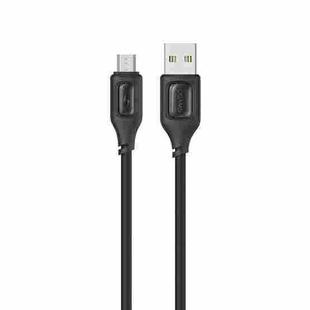 USAMS US-SJ620 2A USB to Micro USB Silicone Data Cable, Length: 1m(Black)