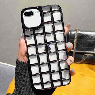 For iPhone 8 Plus / 7 Plus 3D Grid Phone Case(Black)