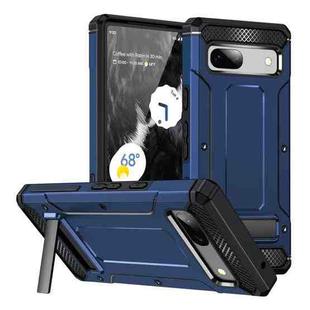 For Google Pixel 7a Matte Holder Phone Case(Royal Blue)