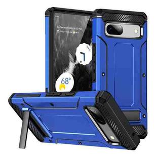 For Google Pixel 7 Pro 5G Matte Holder Phone Case(Dark Blue)