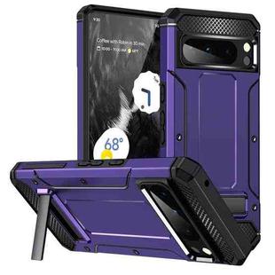 For Google Pixel 8 Pro Matte Holder Phone Case(Purple)