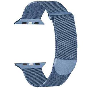 For Apple Watch SE 44mm Milanese Metal Magnetic Watch Band(Blue)