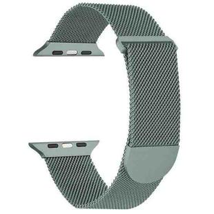 For Apple Watch 4 40mm Milanese Metal Magnetic Watch Band(Pine Green)