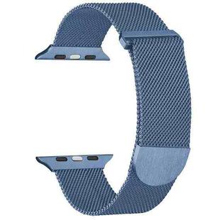 For Apple Watch 2 38mm Milanese Metal Magnetic Watch Band(Blue)