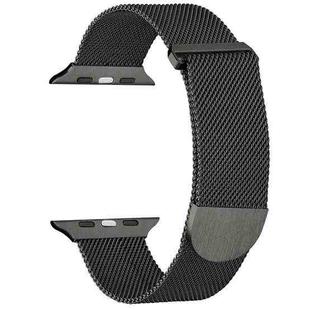 For Apple Watch 2 38mm Milanese Metal Magnetic Watch Band(Army Green)