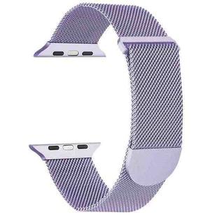 For Apple Watch SE 2023 44mm Milanese Metal Magnetic Watch Band(Lavender Purple)