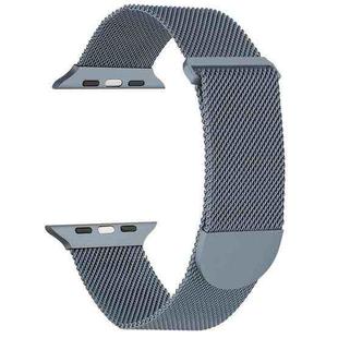 For Apple Watch 9 41mm Milanese Metal Magnetic Watch Band(Space Grey)