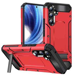 For Samsung Galaxy A54 5G Matte Holder Phone Case(Red)