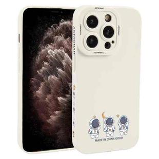 For iPhone 11 Pro Astronaut Pattern TPU Phone Case(White)