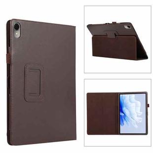 For Huawei MatePad Air 11.5 inch Litchi Texture Leather Tablet Case with Holder(Brown)