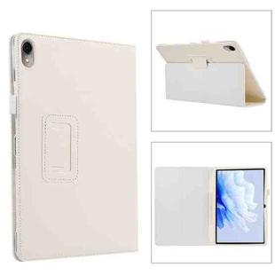 For Huawei MatePad Air 11.5 inch Litchi Texture Leather Tablet Case with Holder(White)