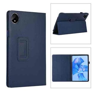 For Huawei MatePad Pro 11 2024 Litchi Texture Leather Tablet Case with Holder(Dark Blue)