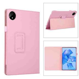 For Huawei MatePad Pro 11 2024 Litchi Texture Leather Tablet Case with Holder(Pink)