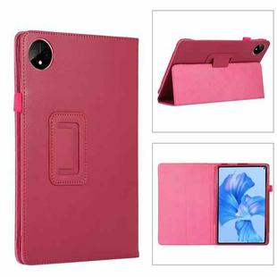 For Huawei MatePad Pro 11 2024 Litchi Texture Leather Tablet Case with Holder(Rose Red)