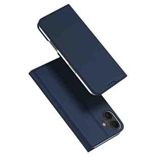 For iPhone 16 DUX DUCIS Skin Pro Series Flip Leather Phone Case(Blue)