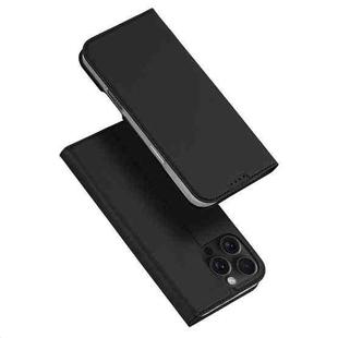 For iPhone 16 Pro DUX DUCIS Skin Pro Series Flip Leather Phone Case(Black)