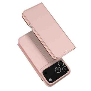 For iPhone 17 Pro DUX DUCIS Skin Pro Series Flip Leather Phone Case(Rose Gold)