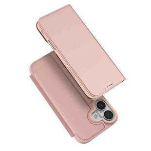 For iPhone 17 DUX DUCIS Skin Pro Series Flip Leather Phone Case(Rose Gold)