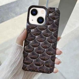 For iPhone 13 3D Scale Style TPU Phone Case(Black)