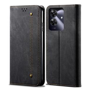 For Realme Note 60 4G / C61 4G Denim Texture Flip Leather Phone Case(Black)