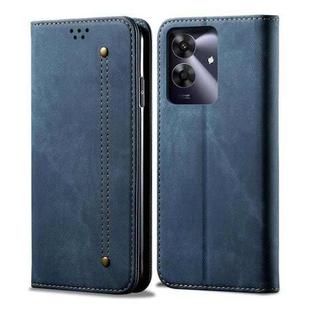 For Realme Note 60 4G / C61 4G Denim Texture Flip Leather Phone Case(Blue)