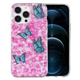 For iPhone 12 Pro IMD Shell Pattern TPU Phone Case(Colorful Butterfly)